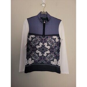 Golfino Mandala Quarter Zip Sz 8 Active Golf Tennis